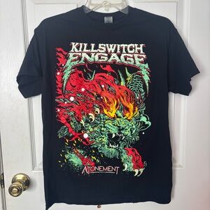 Killswitch Engage Atonement Tour Black Graphic Band Tee